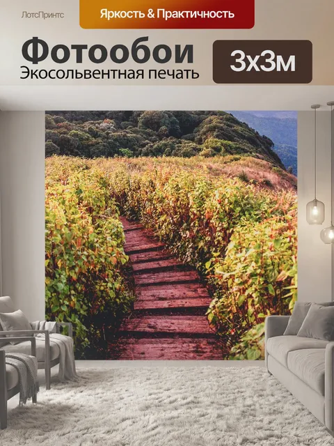 Фотообои Тропинка в садовых джунглях