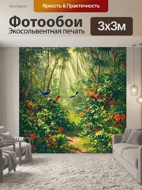 фотообои лес в стиле лоурен харрис
