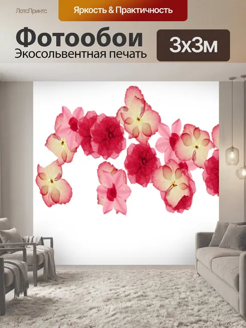 Фотообои Цветочная рамка 1