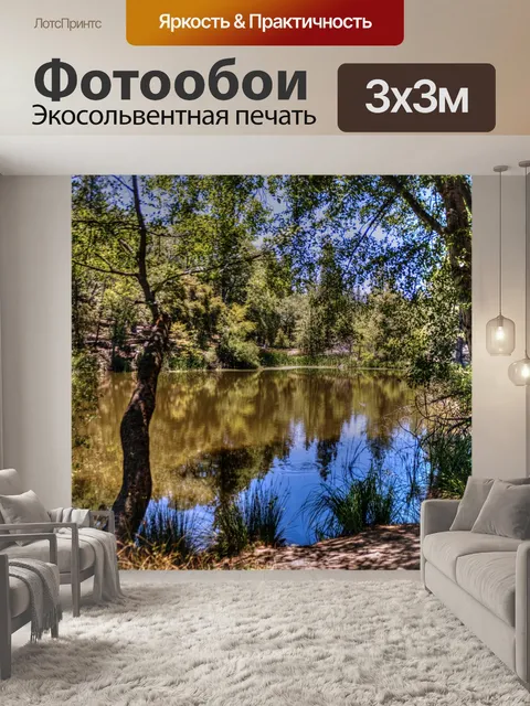 Фотообои спокойный пруд