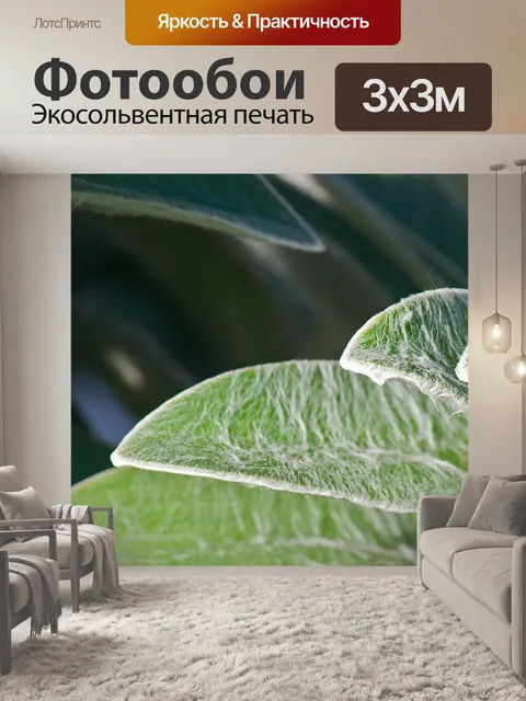 Фотообои волосатая текстура на ушках ягненка