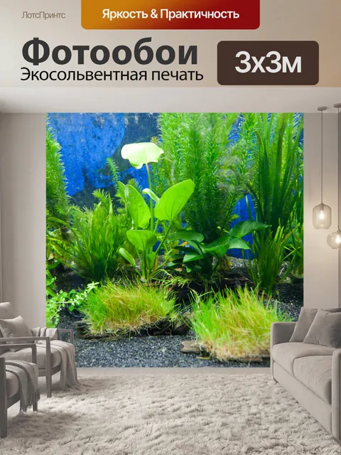 Фотообои аквариумных растений