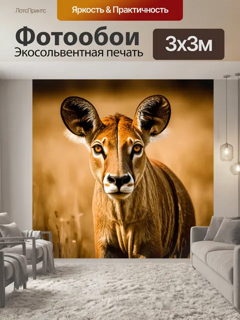 Фотообои животные в стиле сепия