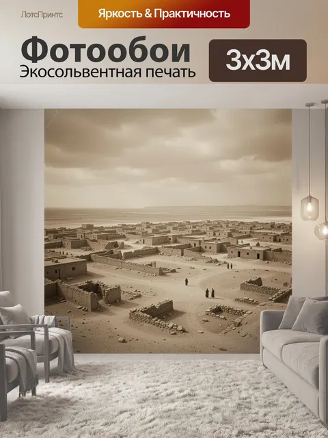Фотообои Старинное селение среди песков