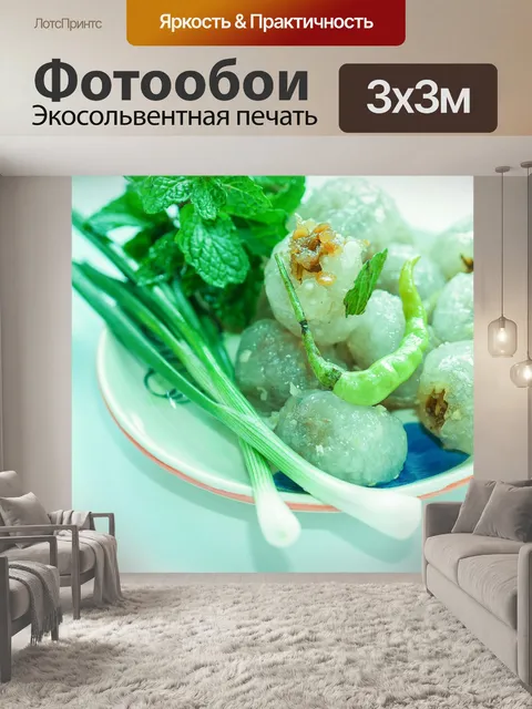 Фотообои Тайская десертная еда, уличная еда, саку