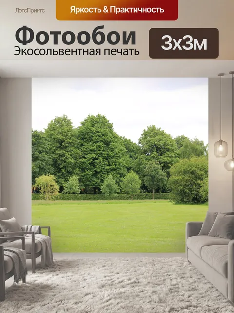 Фотообои Деревья и трава