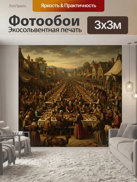 300 × 300 см · Экосольвентная печать