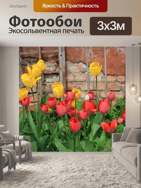 Фотообои тюльпаны цветения