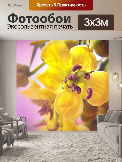Фотообои Бутербродные цветы 4