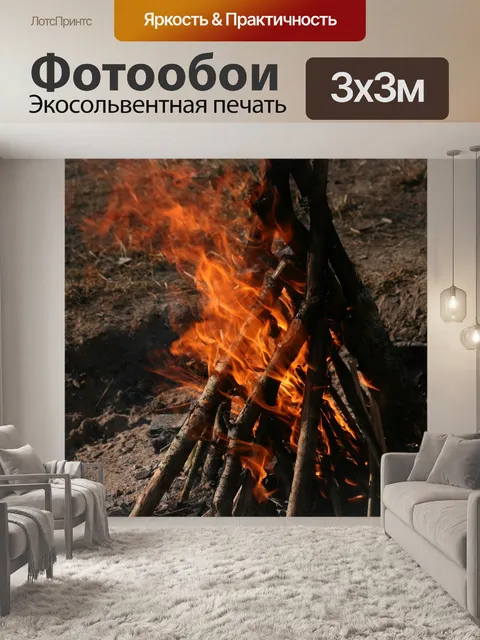 Фотообои Костер
