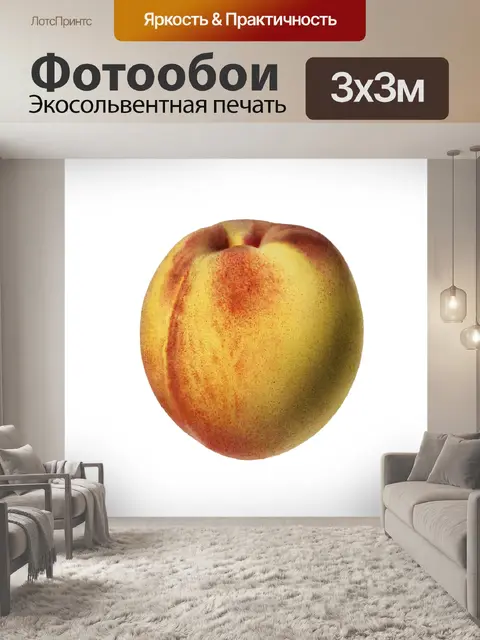 Фотообои Винтажный персиковый фрукт