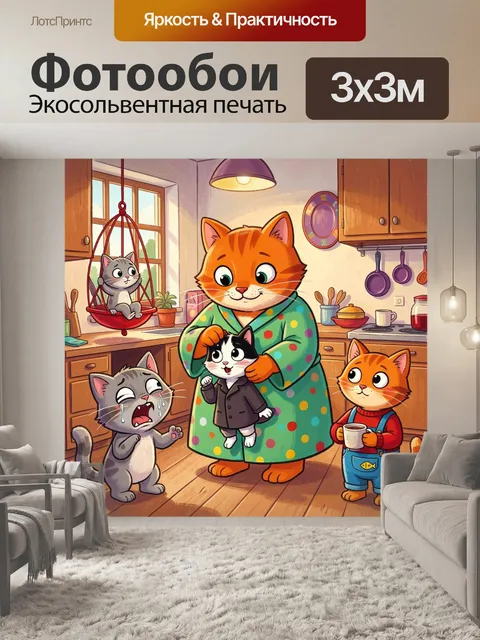 300 × 300 см · Экосольвентная печать