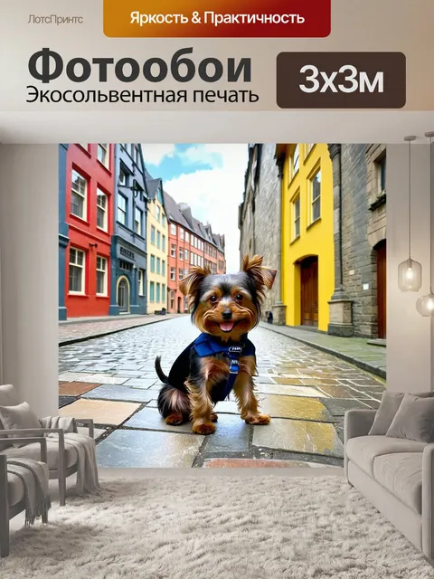 Фотообои на фоне мраморных улиц йорка