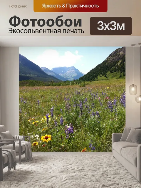 Фотообои Полевые цветы