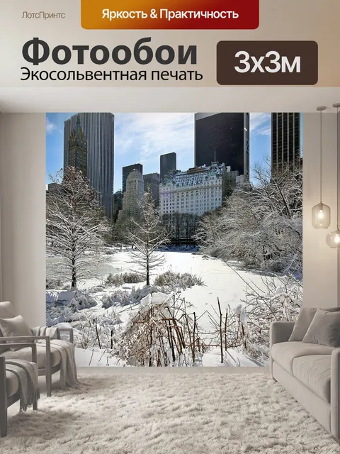 Фотообои Зима в городе