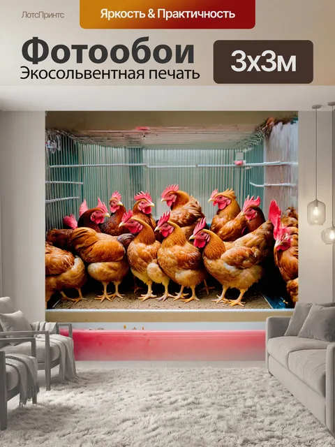 Фотообои в комфортабельной клетке