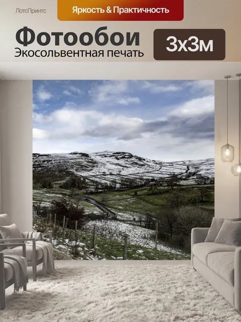 Фотообои Первый снег - Йоркшира