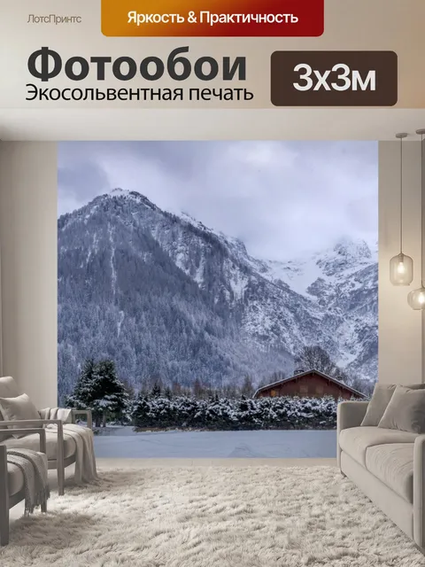 Фотообои Красивый зимний пейзаж