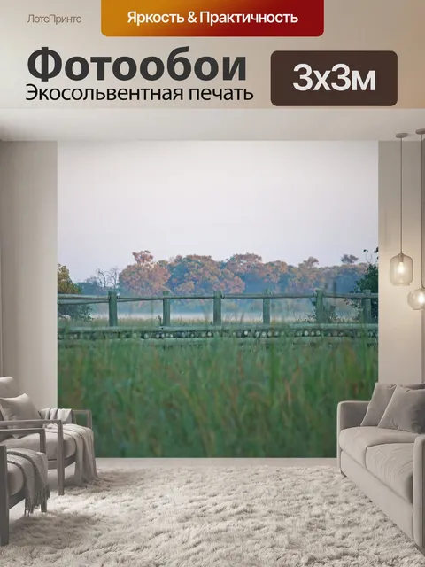 Фотообои туман на реке хваи, ботсвана