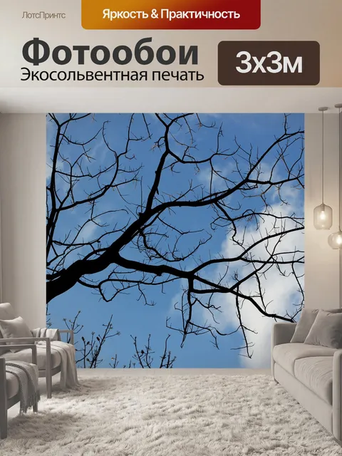 Фотообои филиалы и стебли 2