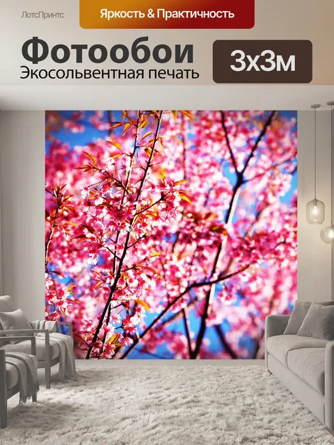 Фотообои Prunus cerasoides, дикая гималайская виш