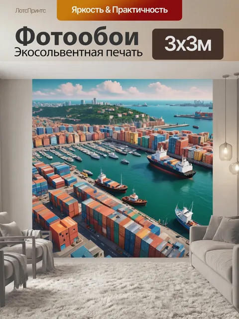 Фотообои город в стиле фотореализм
