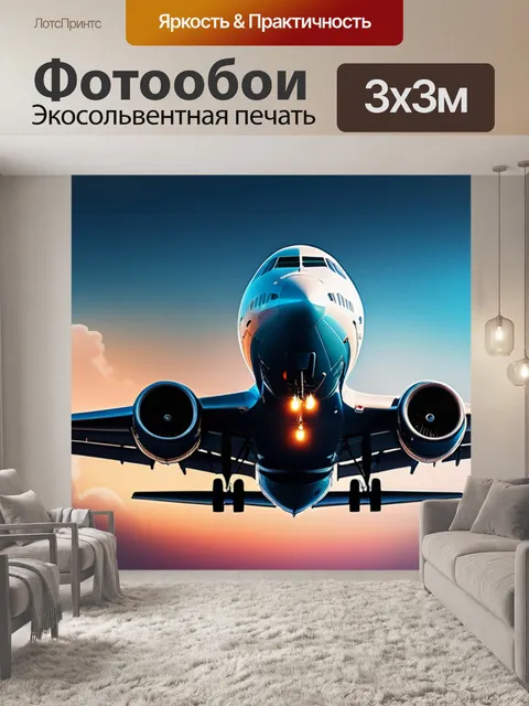 Фотообои с самолетами минимал
