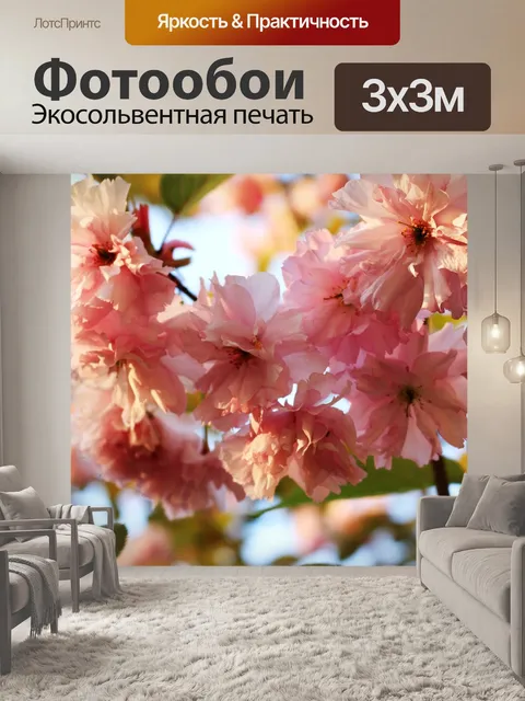 Фотообои Розовый