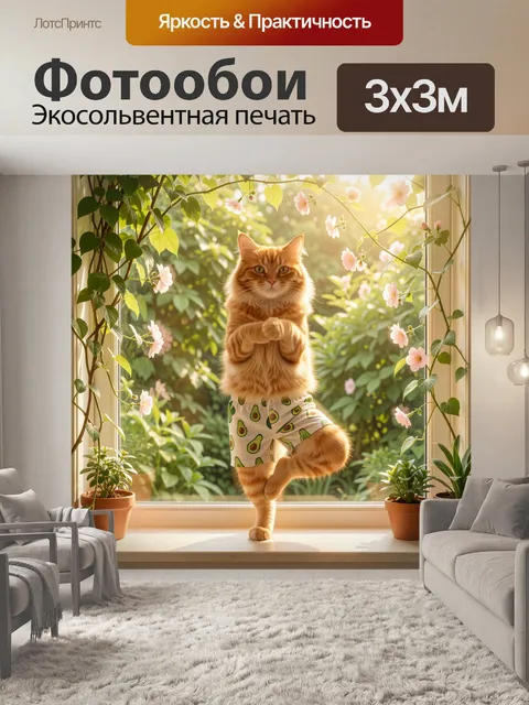 300 × 300 см · Экосольвентная печать