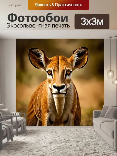 Фотообои животные в стиле сепия