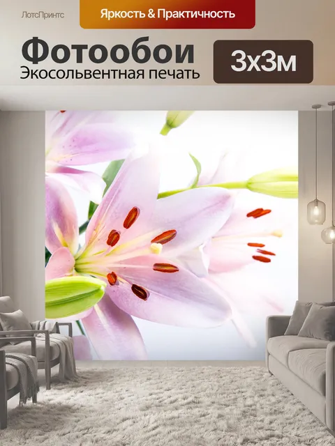 Фотообои Лилии Цветы