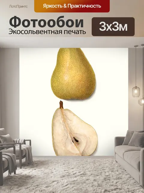 Фотообои Плоды груши винтажные