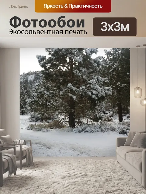 Фотообои Снежные деревья