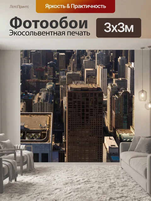 Фотообои Аэрофотосъемка Чикаго