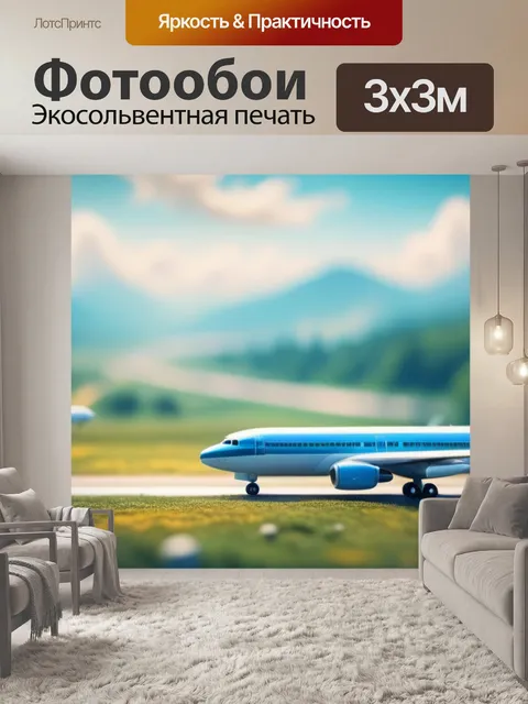 Фотообои пейзаж с самолетами