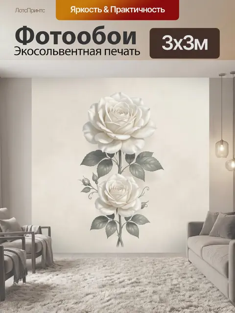 300 × 300 см · Экосольвентная печать