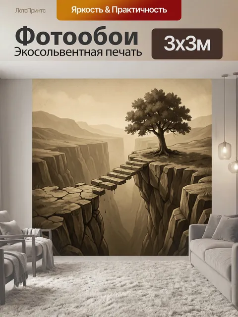 Фотообои Одинокое дерево на краю каньона