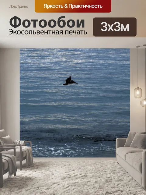 Фотообои Летающий пеликан
