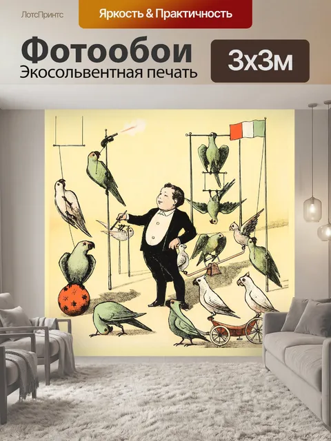 Фотообои Попугаи