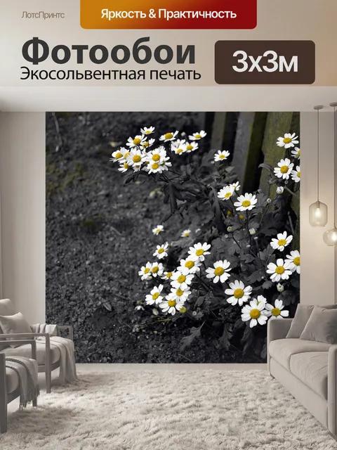 Фотообои Осень и цветы