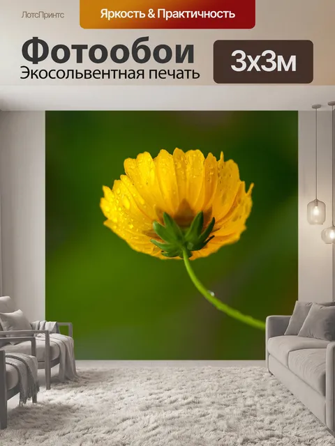 Фотообои Желтые цветы