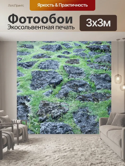 Фотообои Камни и травы