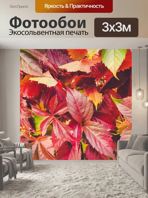 Фотообои Красочные осенние листья