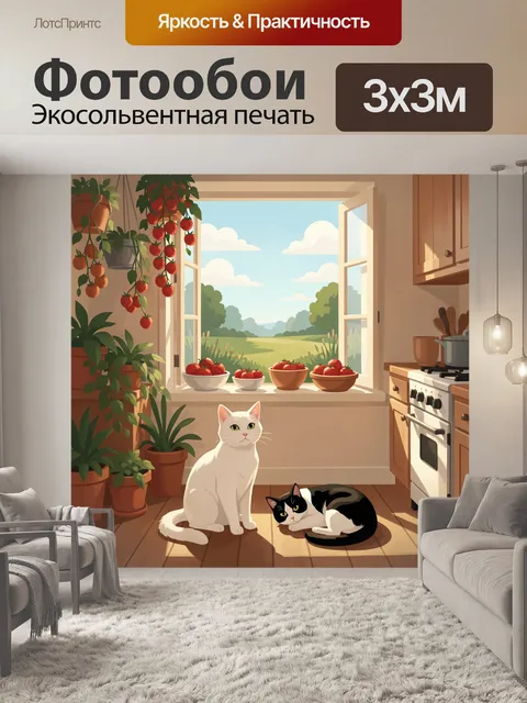 300 × 300 см · Экосольвентная печать