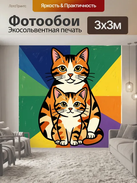 300 × 300 см · Экосольвентная печать
