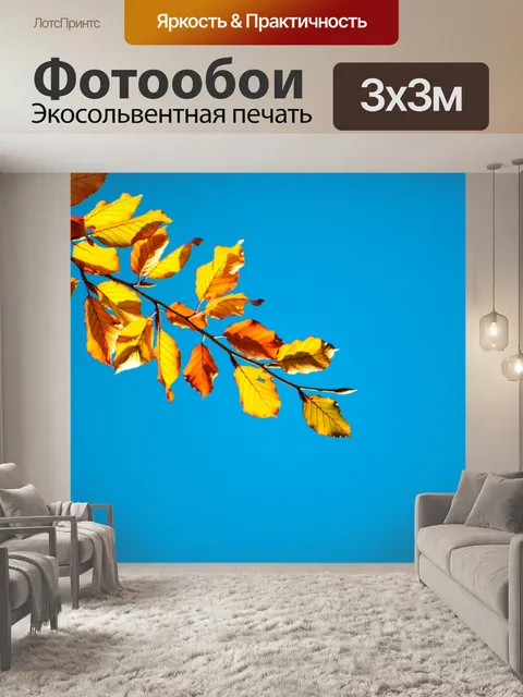 Фотообои осенних листьев