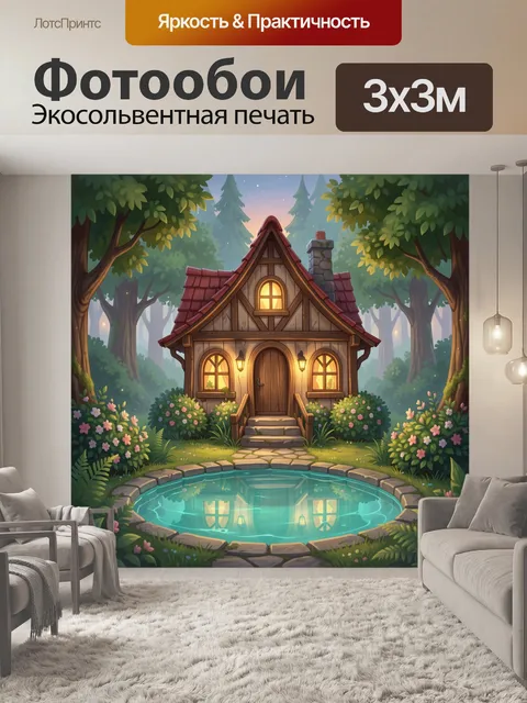 300 × 300 см · Экосольвентная печать