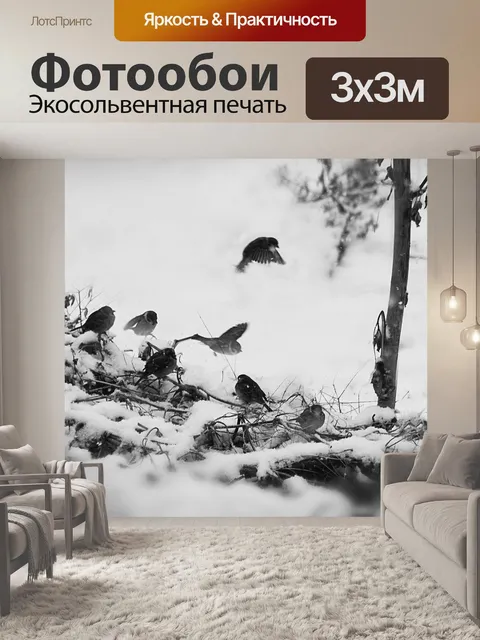 Фотообои Воробьи