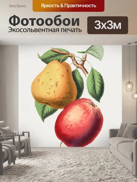 Фотообои Яблоко фрукты фрукты груша