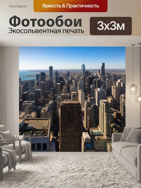 Фотообои Аэрофотосъемка Чикаго